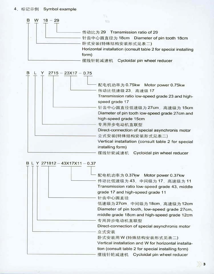 摆线针轮减速机特点、型号、规格 摆线针轮减速机特点、型号、规格