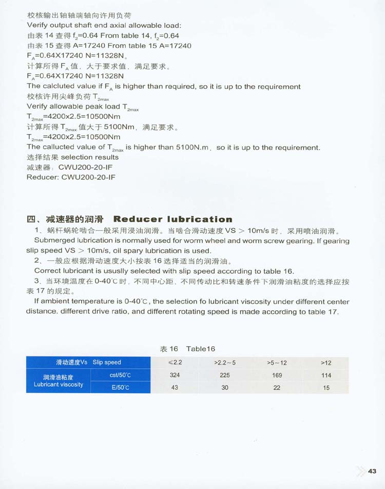 CW圆弧齿圆柱蜗杆减速器