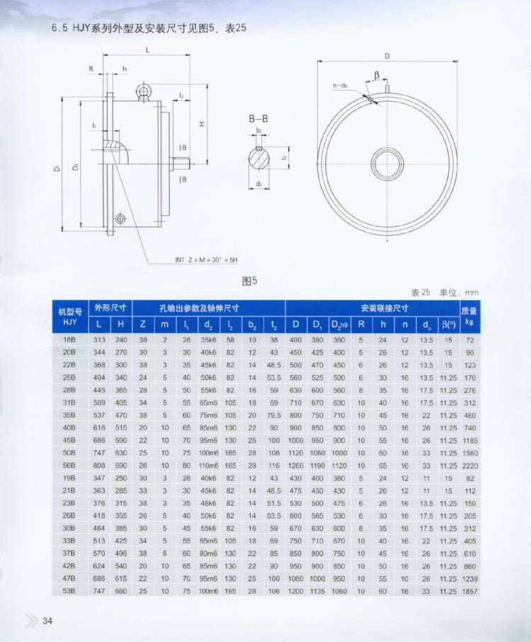 2004星轮减速器型号及外型安装尺寸